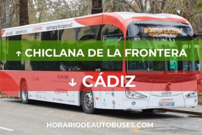 Horario de Autobuses Chiclana de la Frontera ⇒ Cádiz