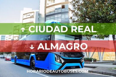 Ciudad Real - Almagro: Horario de autobuses