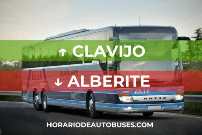 Horario de Autobuses Clavijo ⇒ Alberite