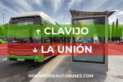 Horario de autobuses de Clavijo a La Unión