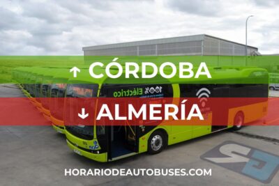 Horario de Autobuses Córdoba ⇒ Almería