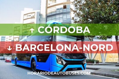 Horario de Autobuses Córdoba ⇒ Barcelona-Nord