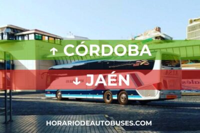 Horario de Autobuses Córdoba ⇒ Jaén