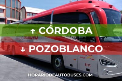 Córdoba - Pozoblanco - Horario de Autobuses