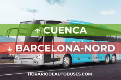 Horario de Autobuses Cuenca ⇒ Barcelona-Nord