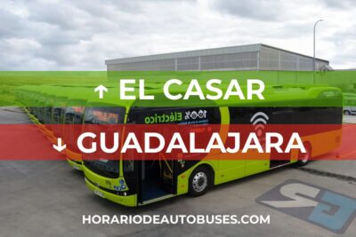 El Casar - Guadalajara - Horario de Autobuses