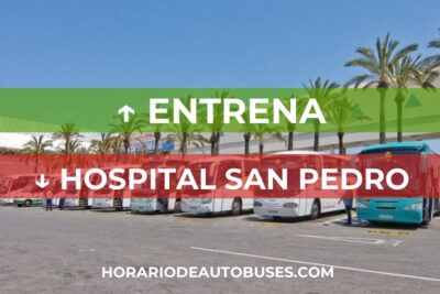 Horario de autobuses desde Entrena hasta Hospital San Pedro