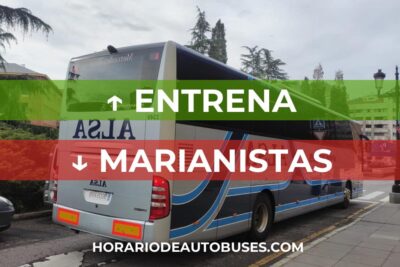 Horario de autobuses desde Entrena hasta Marianistas