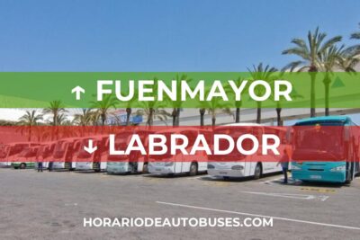 Fuenmayor - Labrador: Horario de autobuses