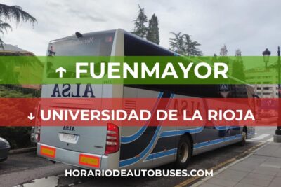 Fuenmayor - Universidad de La Rioja - Horario de Autobuses