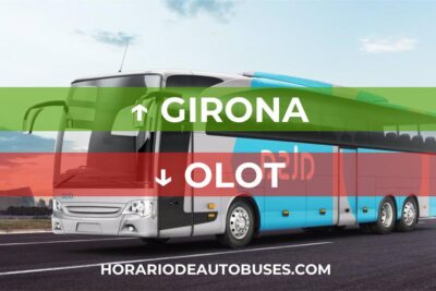 Horario de autobuses desde Girona hasta Olot
