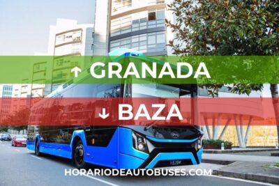 Horario de Autobuses Granada ⇒ Baza