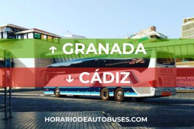 Horario de Autobuses Granada ⇒ Cádiz