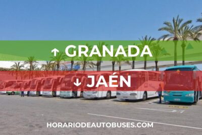 Horario de autobuses de Granada a Jaén