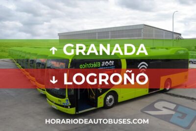 Granada - Logroño: Horario de Autobús