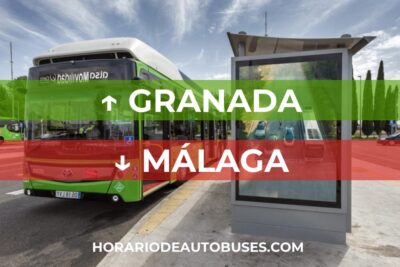 Granada - Málaga: Horario de Autobús
