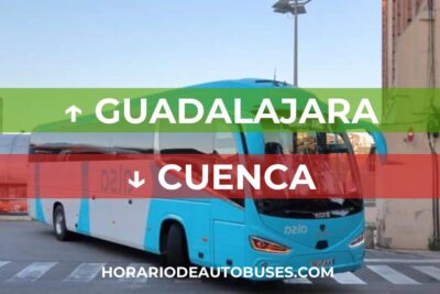 Horario de autobuses de Guadalajara a Cuenca