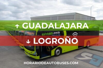 Horario de Autobuses Guadalajara ⇒ Logroño