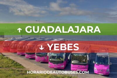 Horario de Autobuses Guadalajara ⇒ Yebes