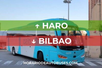 Horario de autobuses desde Haro hasta Bilbao