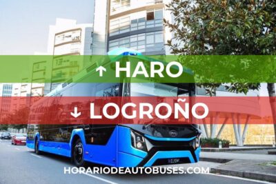 Haro - Logroño: Horario de autobuses