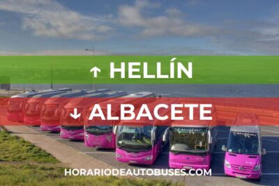 Horario de Autobuses Hellín ⇒ Albacete