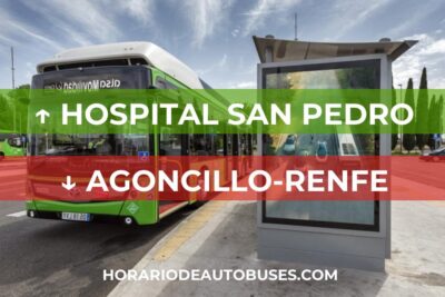 Horario de Autobuses Hospital San Pedro ⇒ Agoncillo-Renfe