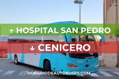 Horario de autobús Hospital San Pedro - Cenicero