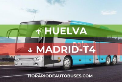Horario de bus Huelva - Madrid-T4