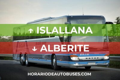 Horario de Autobuses: Islallana - Alberite