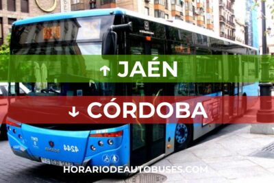 Horario de bus Jaén - Córdoba