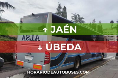 Jaén - Úbeda - Horario de Autobuses