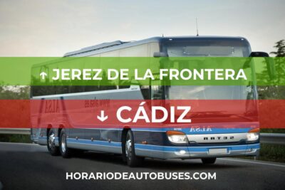 Horario de Autobuses: Jerez de la Frontera - Cádiz