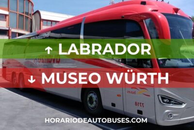 Horario de Autobuses Labrador ⇒ Museo Würth
