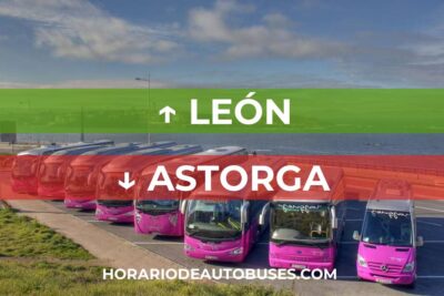 Horario de autobuses de León a Astorga
