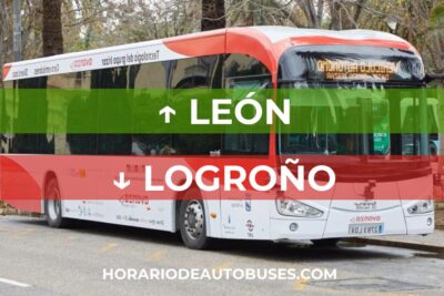 Horario de bus León - Logroño