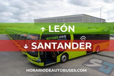 León - Santander: Horario de Autobús
