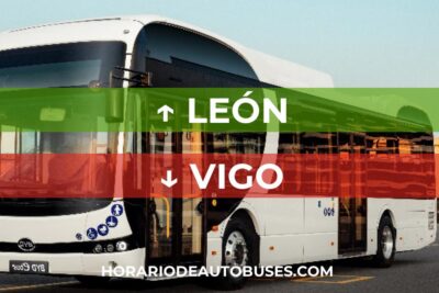 Horario de Autobuses León ⇒ Vigo