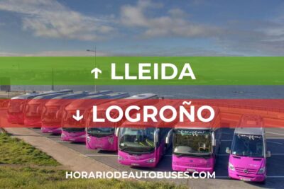 Horario de autobuses desde Lleida hasta Logroño