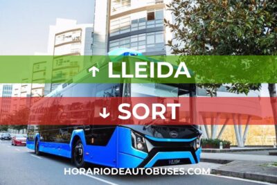 Horario de Autobuses Lleida ⇒ Sort