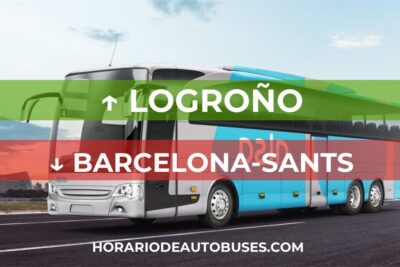 Horario de Autobuses Logroño ⇒ Barcelona-Sants