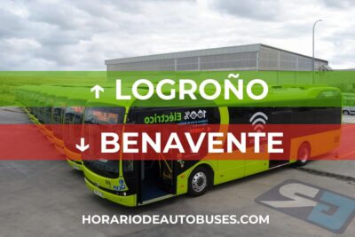 Horarios de Autobuses Logroño - Benavente