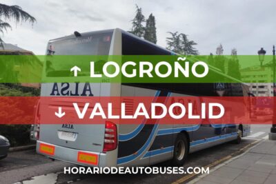 Horario de autobús Logroño - Valladolid