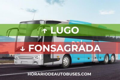 Horario de Autobuses Lugo ⇒ Fonsagrada