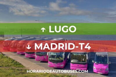 Horario de Autobuses Lugo ⇒ Madrid-T4