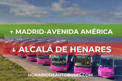 Madrid-Avenida América - Alcalá de Henares: Horario de autobuses