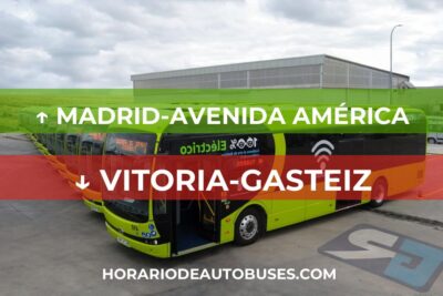 Horario de Autobuses Madrid-Avenida América ⇒ Vitoria-Gasteiz
