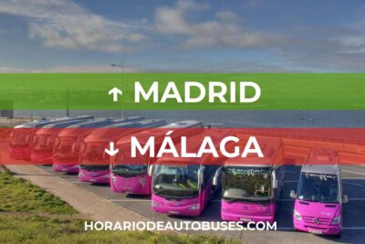 Madrid - Málaga: Horario de Autobús