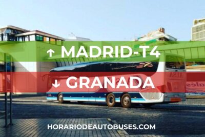 Horarios de Autobuses Madrid-T4 - Granada