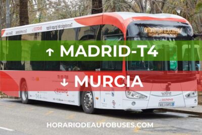Horario de Autobuses: Madrid-T4 - Murcia